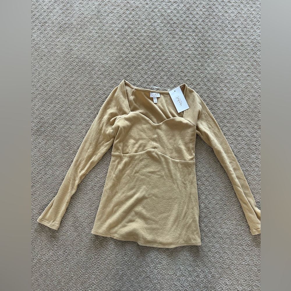 Isabel Maternity by Ingrid & Isabel Tan Long Sleeve Top